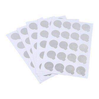 Lijm Stickers 100 stuks (aluminium)